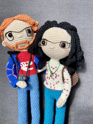 Pareja personalizada tejida en amigurumi